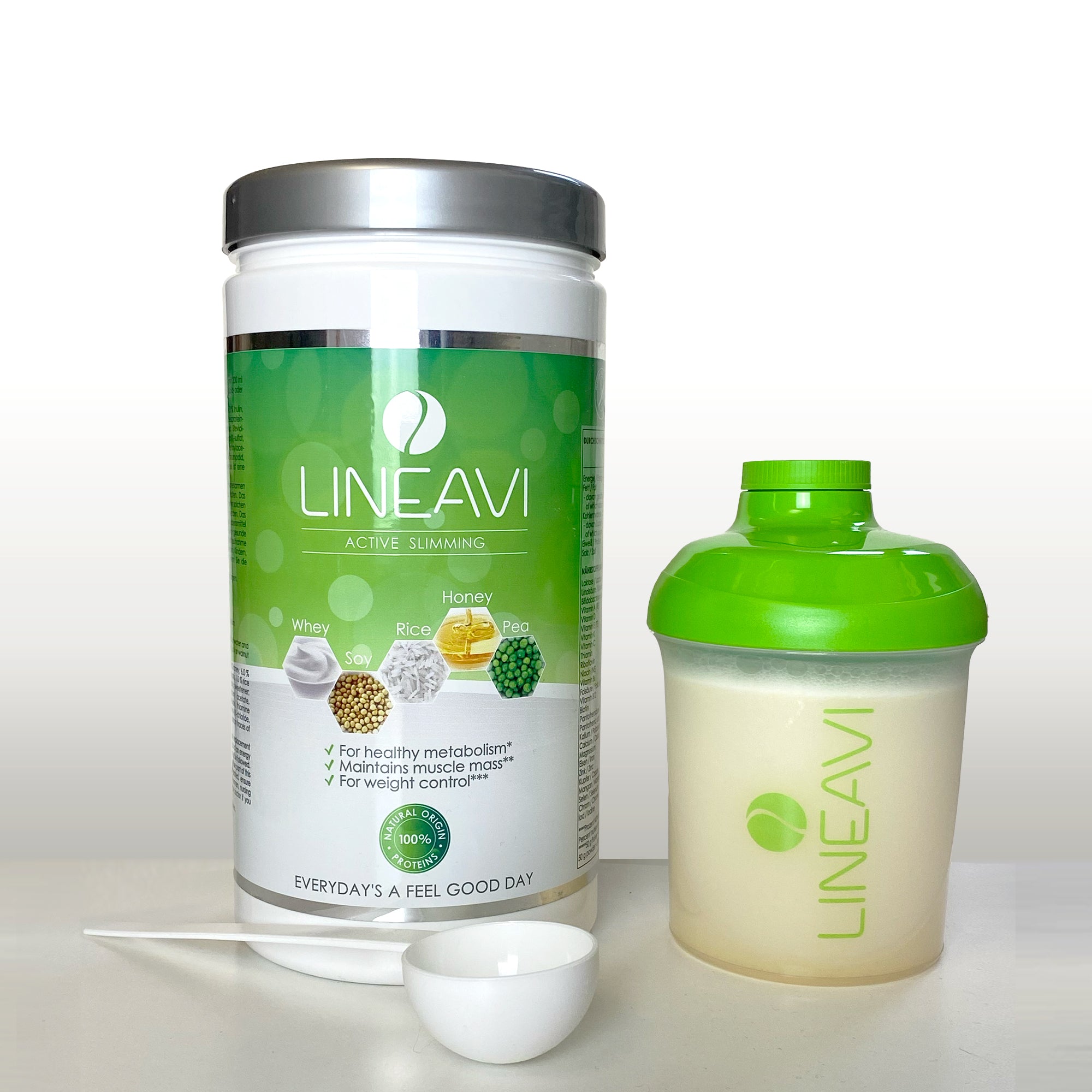 LINEAVI Aktivkost Diät Shake + Shaker (500g)