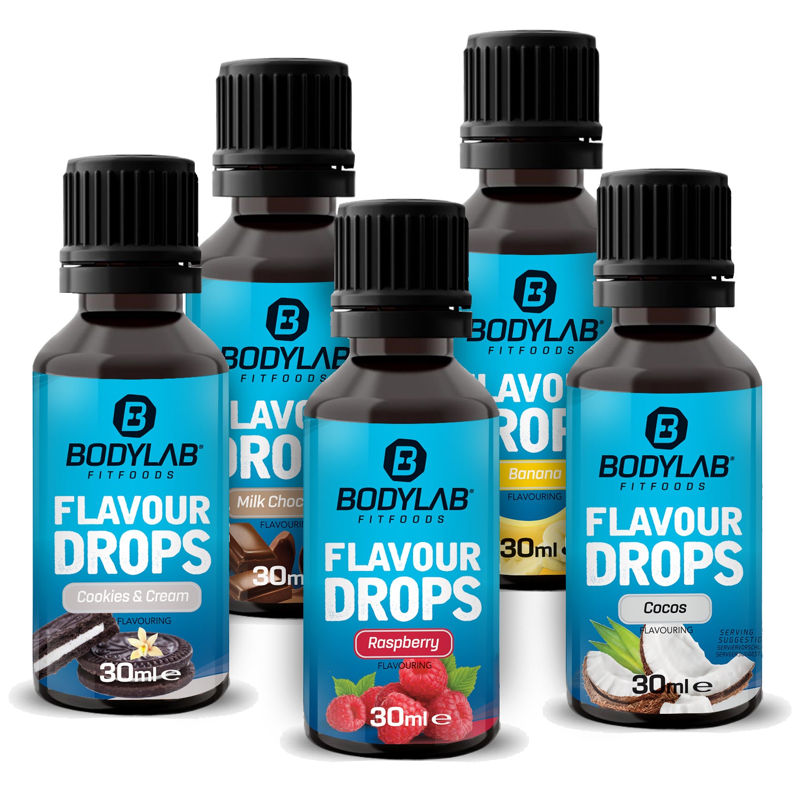 Bodylab Flavour Drops im 5er Set