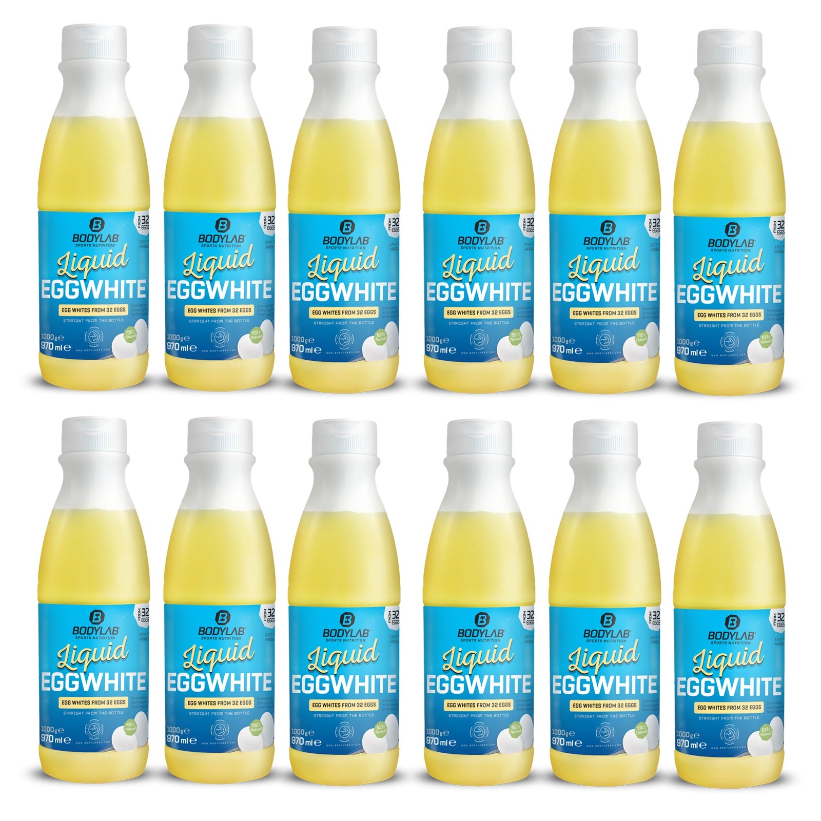 12 x Liquid EGGWHITE - 100% natural (je 970ml)