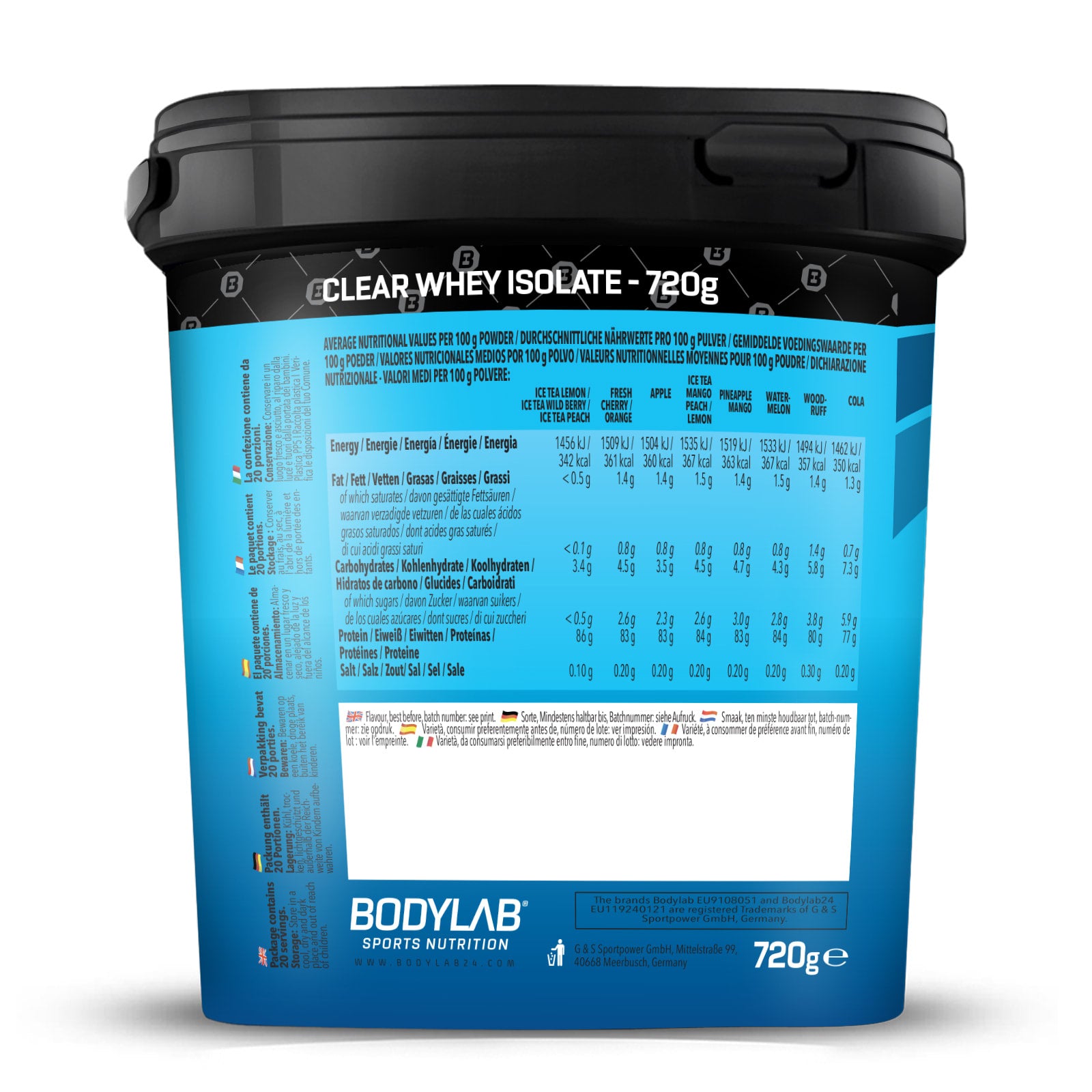 3 x Clear Whey Isolate (je 720g)