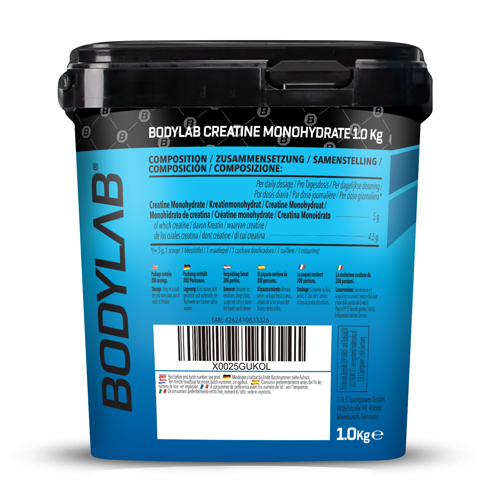 Creatine Monohydrate - 100% Pure Powder (1000g)