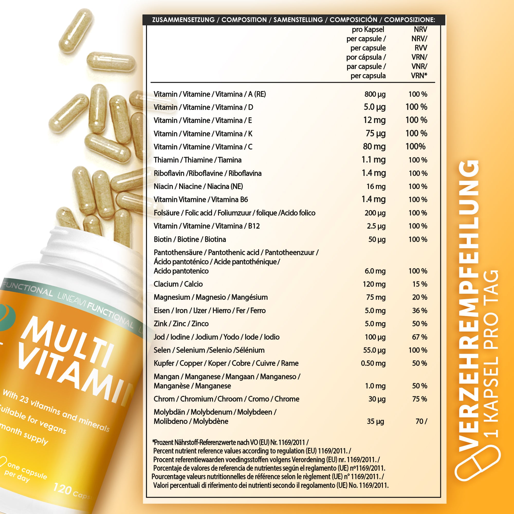 LINEAVI Multivitamin (120 Kapseln)