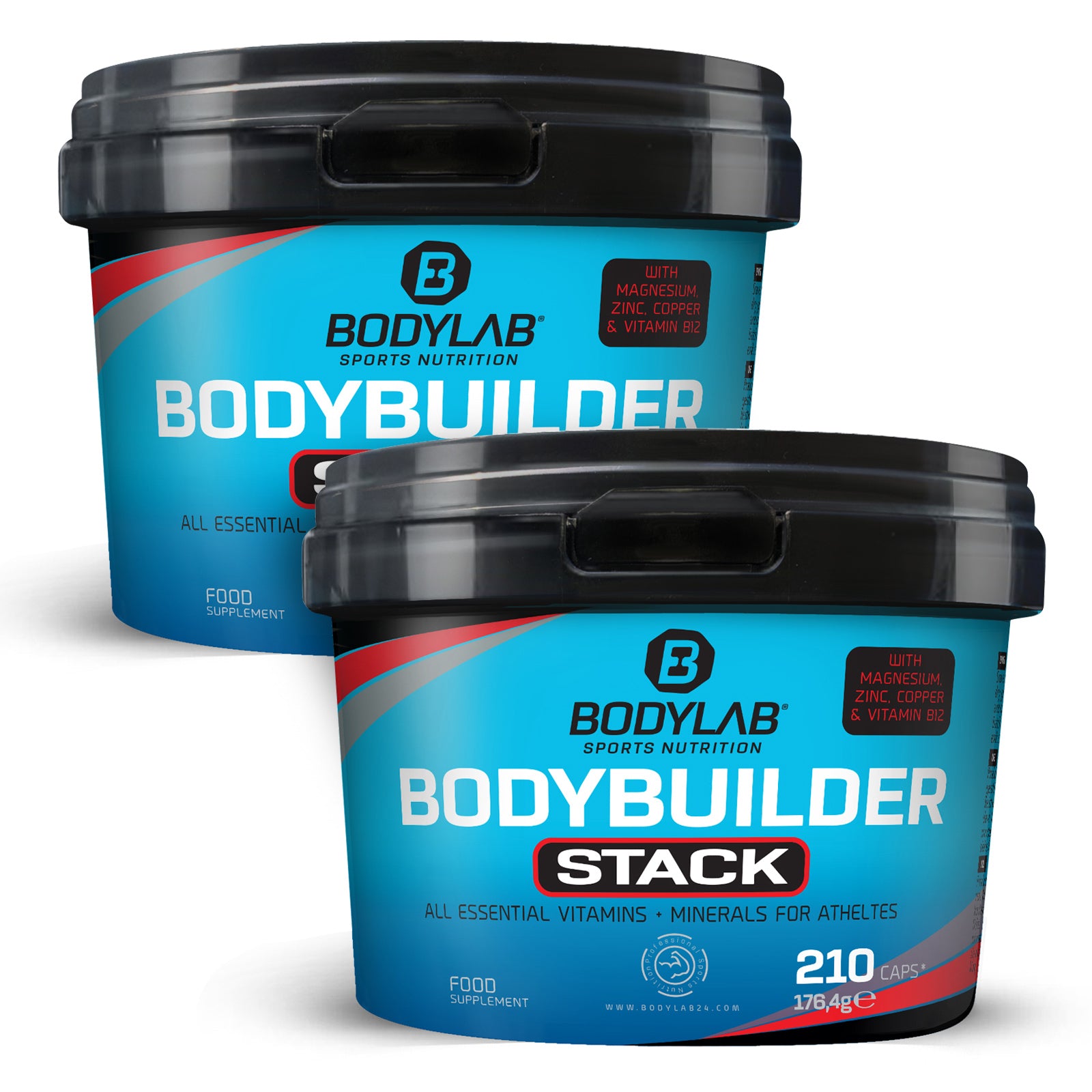 2 x Bodybuilder Stack (210 Kapseln)