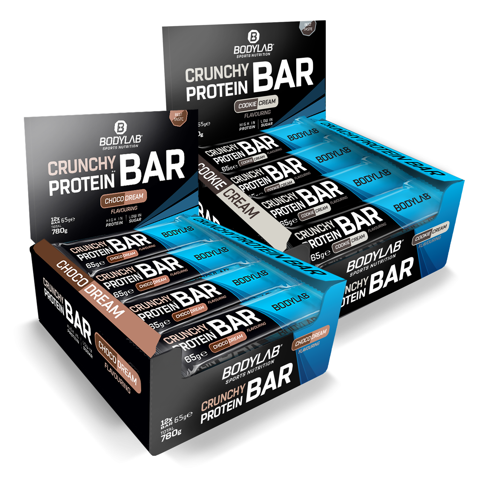 2 x Crunchy Protein Bar Deluxe (je 12x65g)