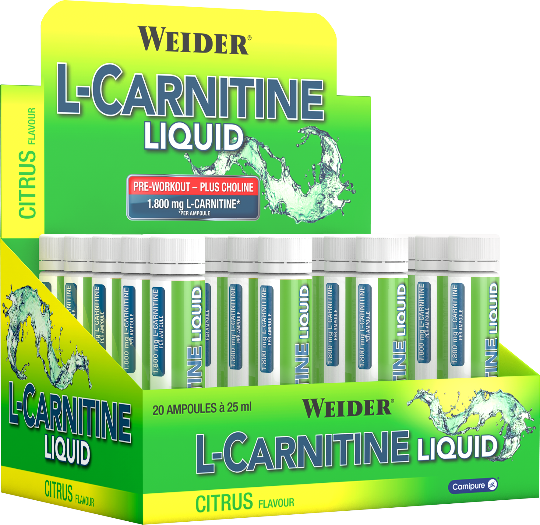 L-Carnitine Liquid 1.800 mg (20x25ml)