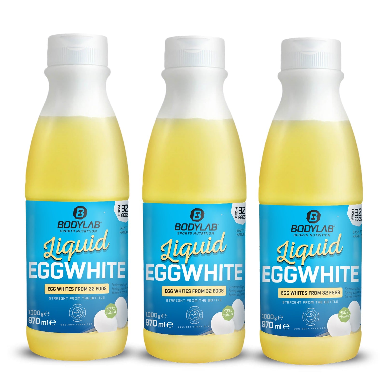 3 x Liquid EGGWHITE - 100% natural (je 970ml)