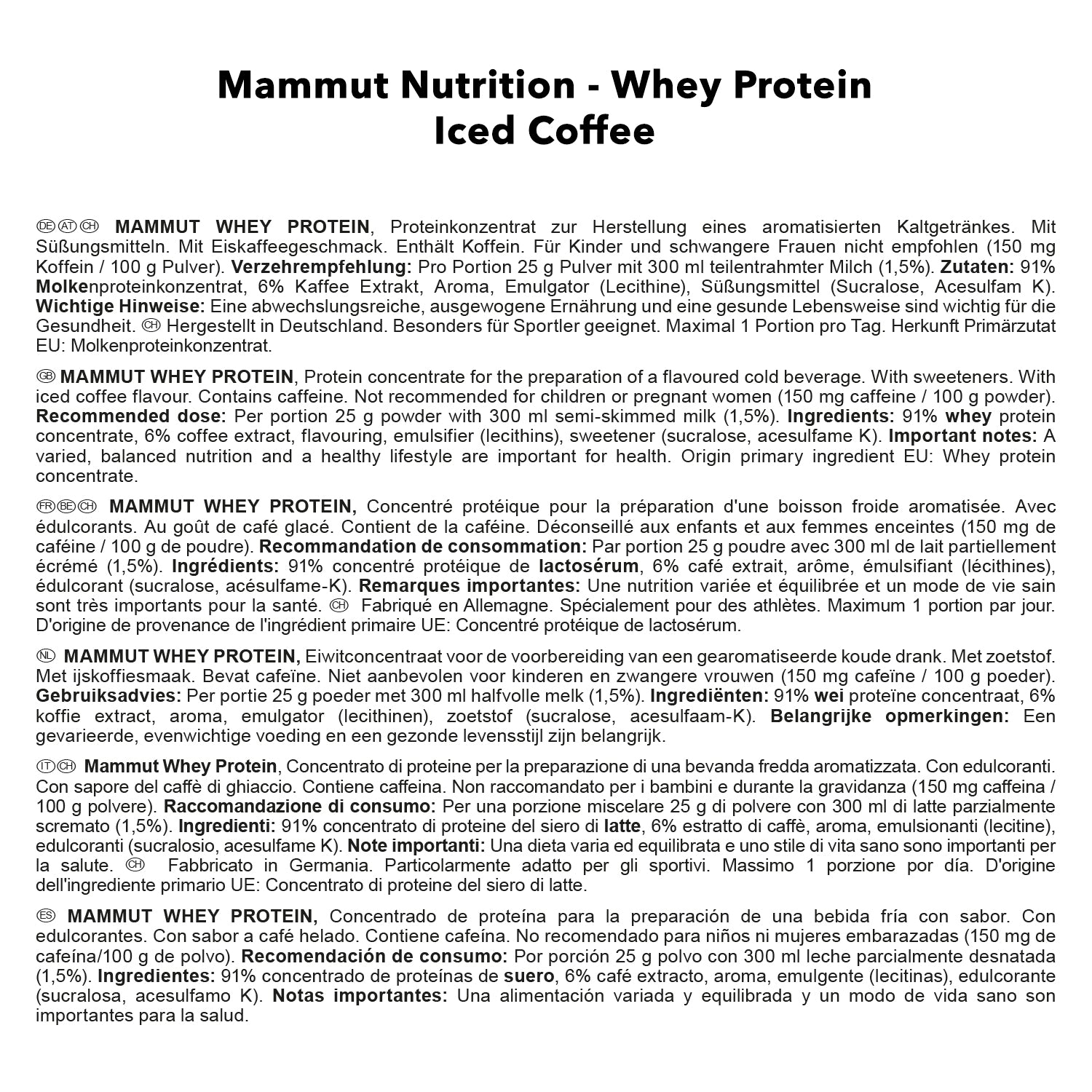 Mammut Whey Protein (3000g)