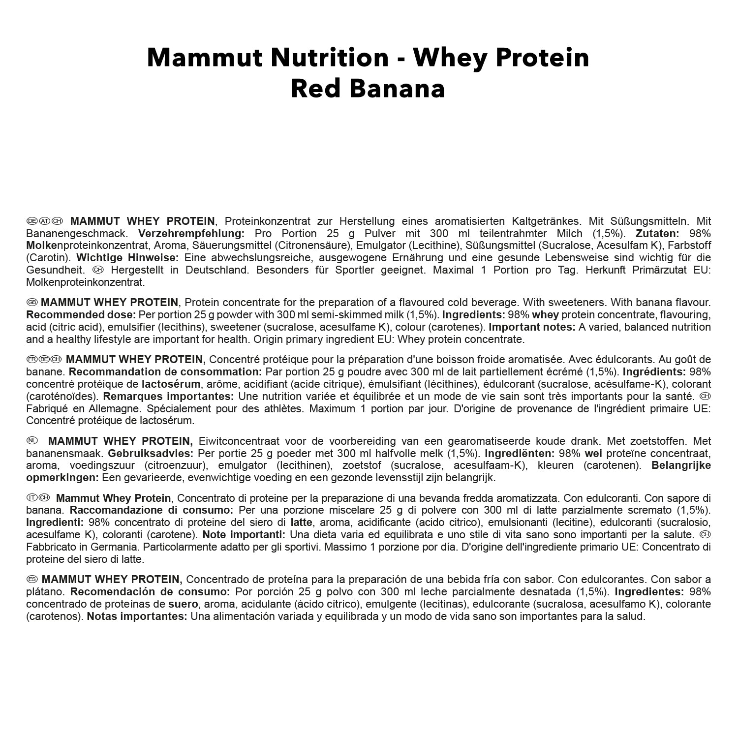 Mammut Whey Protein (3000g)