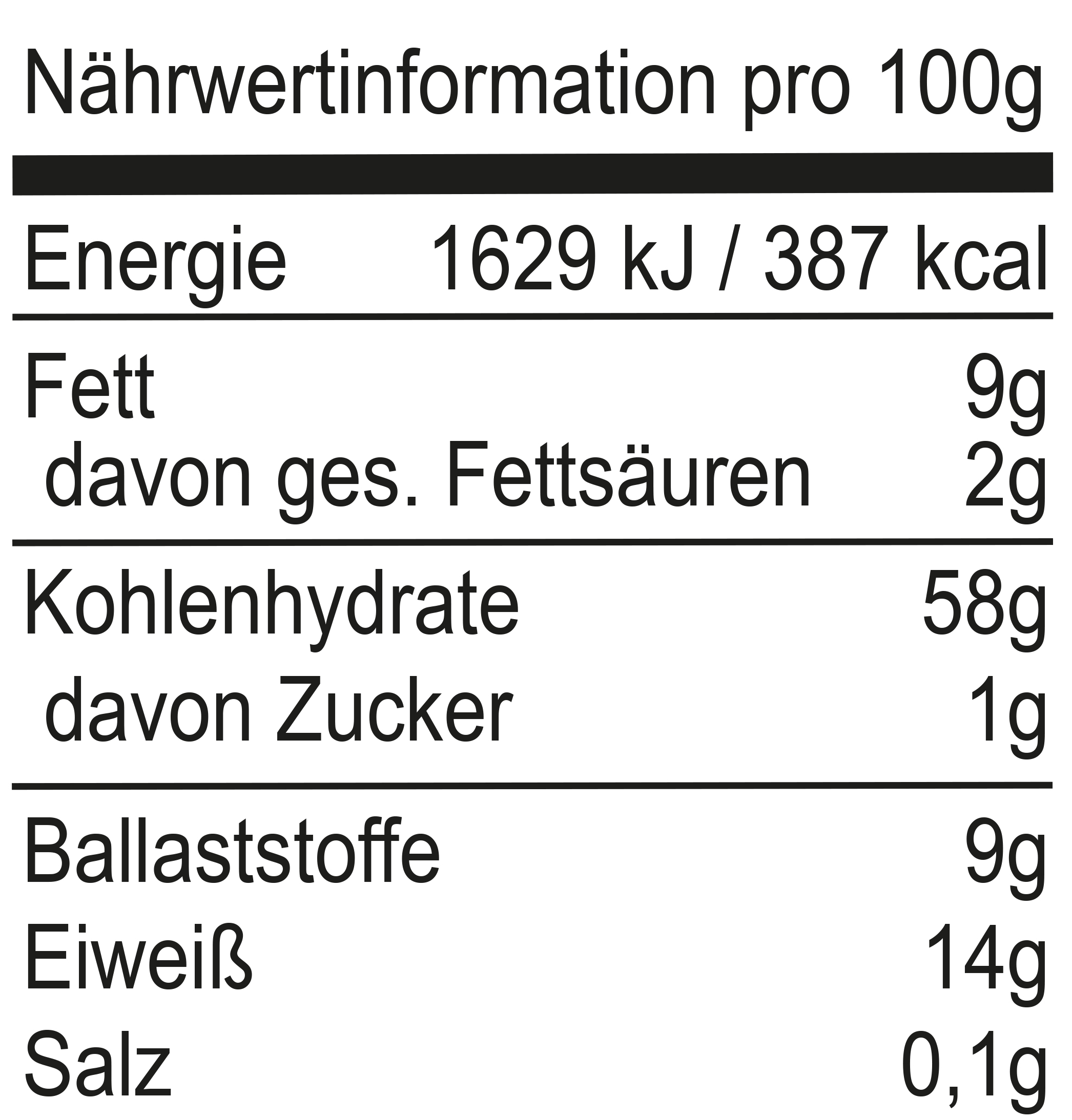 Müsli Zuckerarm (600g)