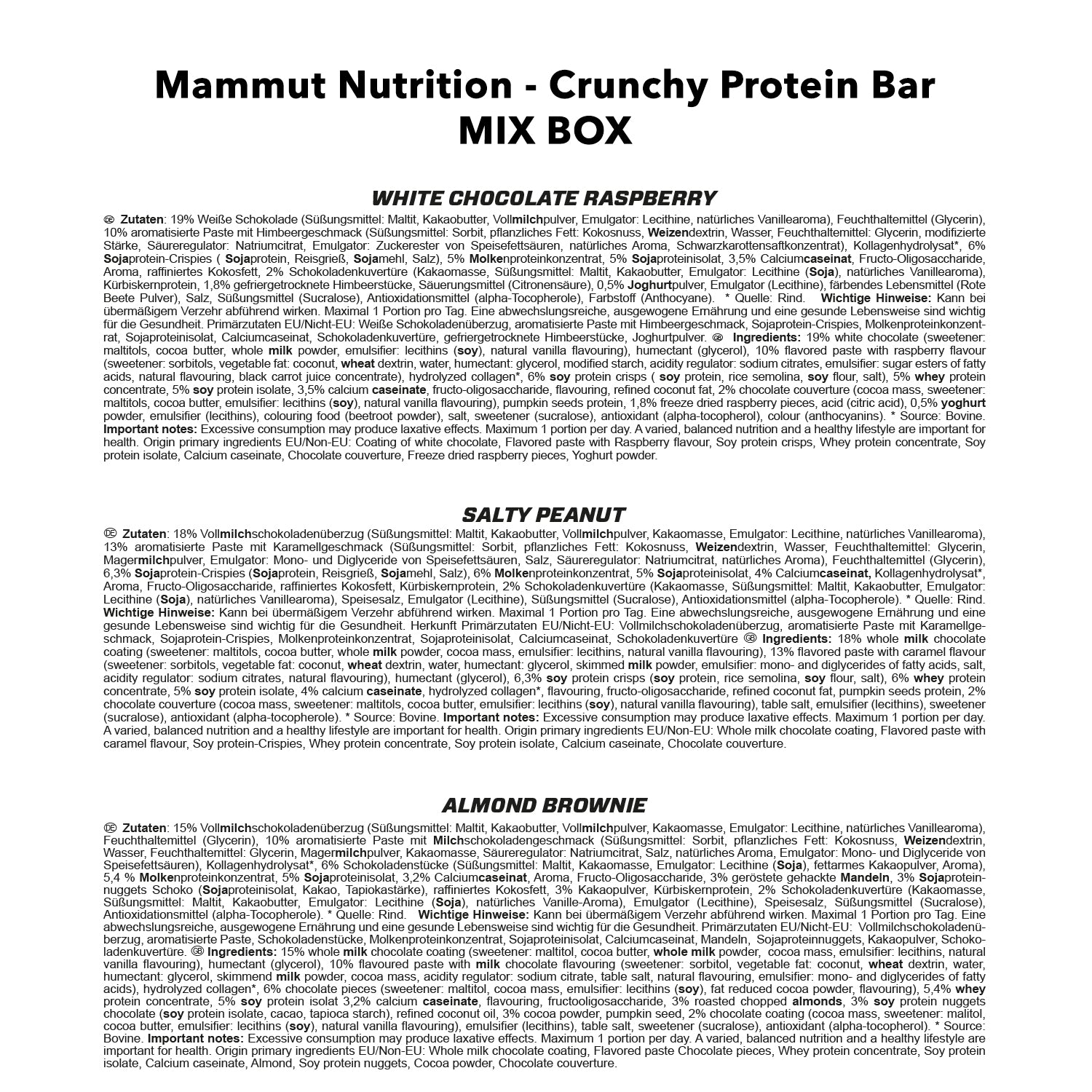 Crunchy Protein Bar Mix Box (12x45g)