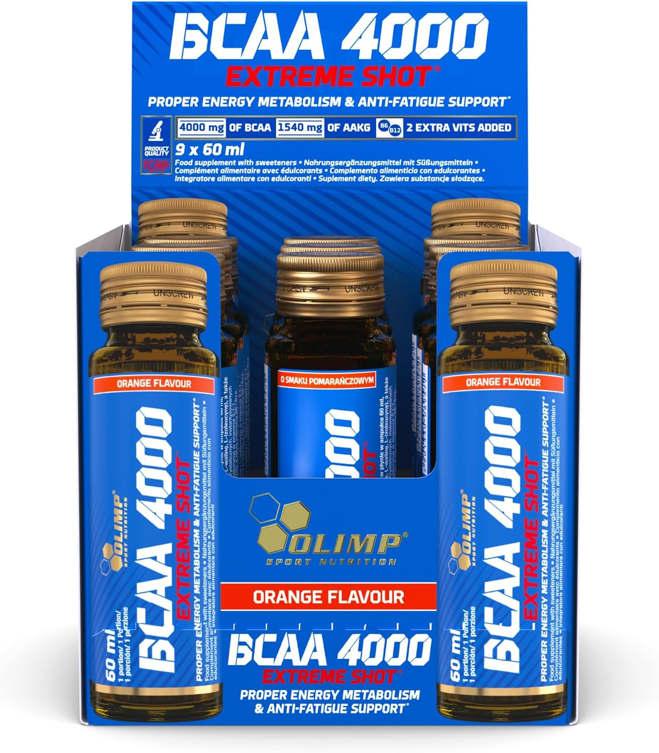 BCAA 4000 Extreme Shot Orange (9x60ml)