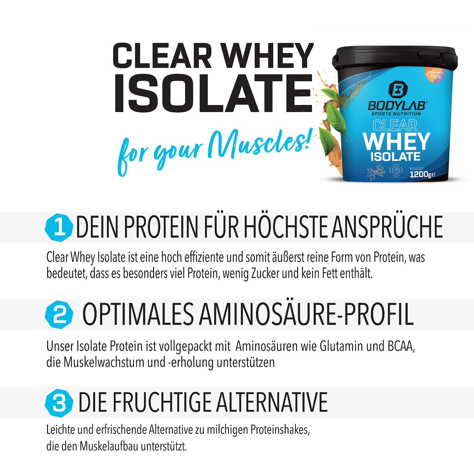 3 x Clear Whey Isolate (1200g)