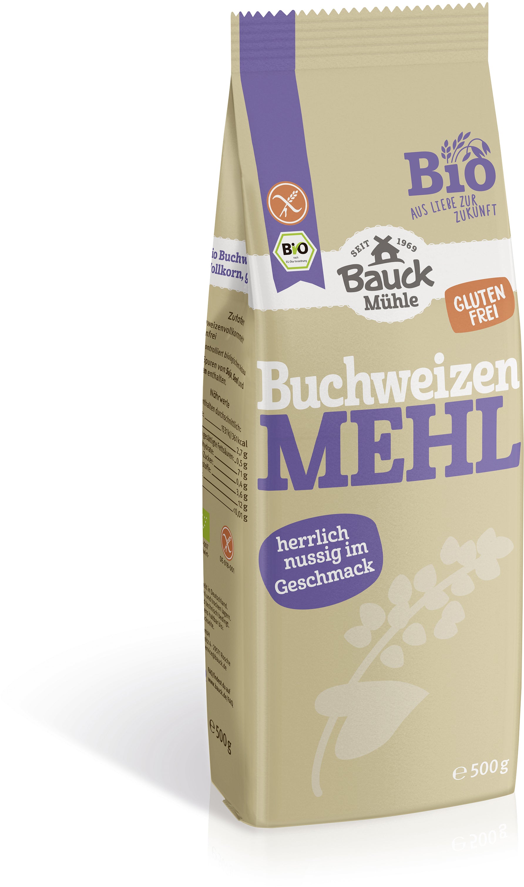 Buchweizenmehl Vollkorn bio (500g)