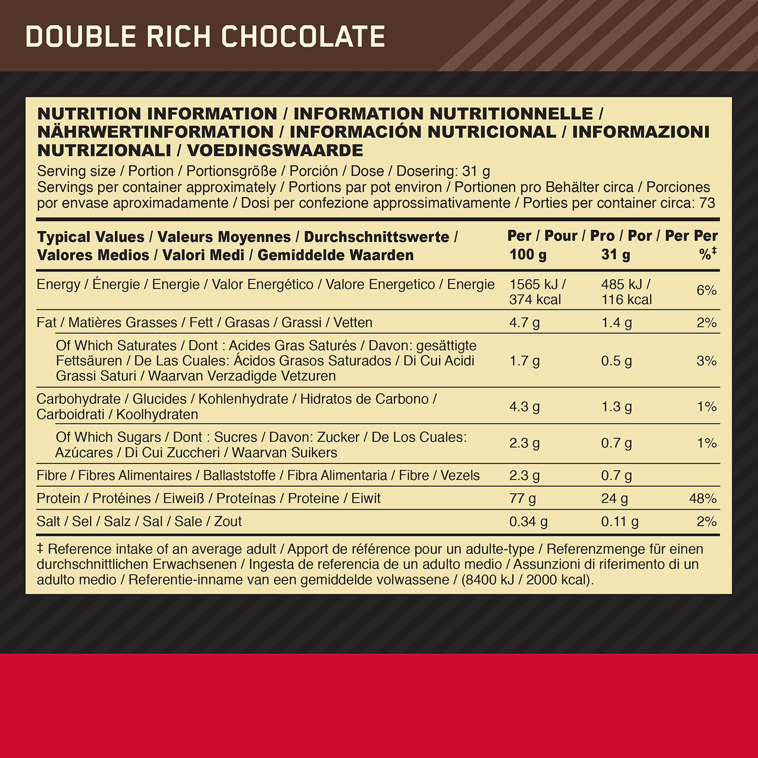 #Geschmack_Double Rich Chocolate