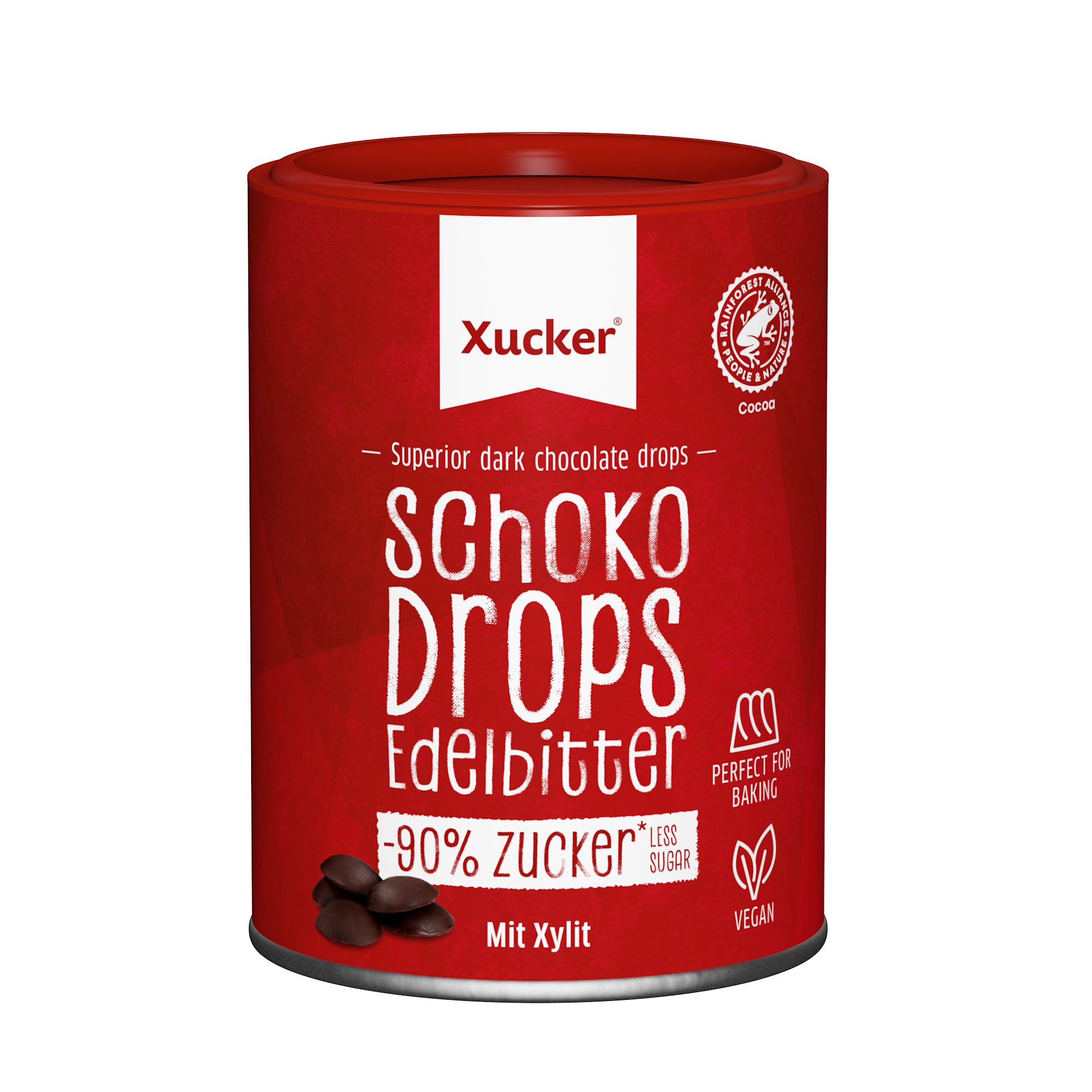 Schokodrops Edelbitter mit finnischem Xylit (200g)