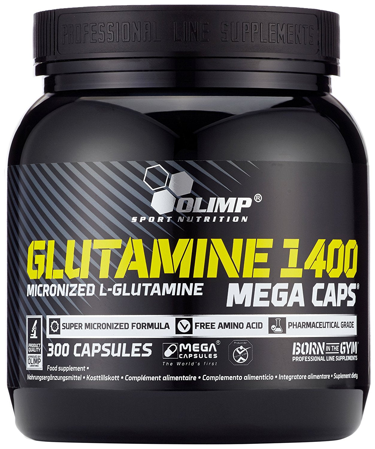 Glutamine Mega Caps 1400 (300 Kapseln)