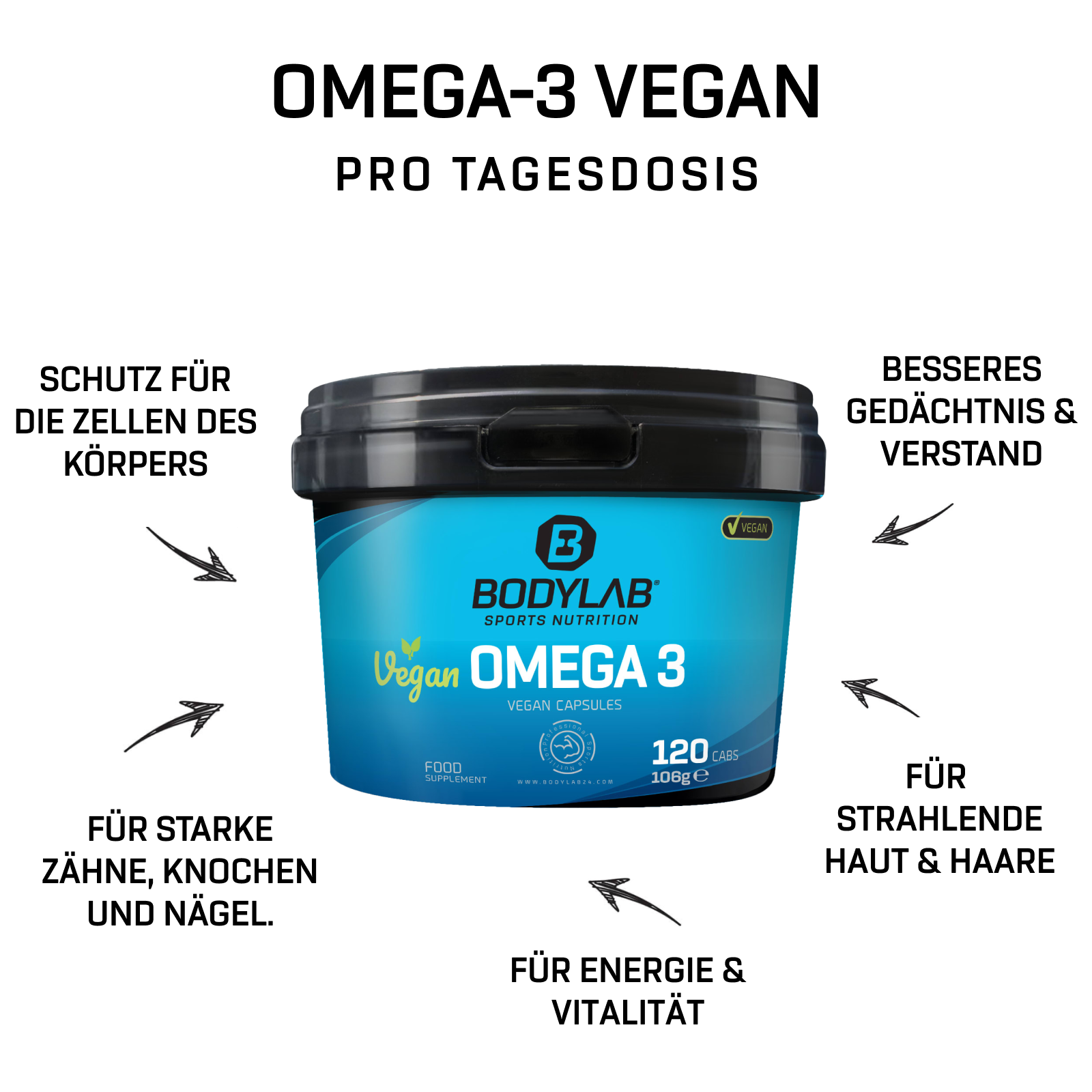 Vegan Omega 3 (120 Kapseln)