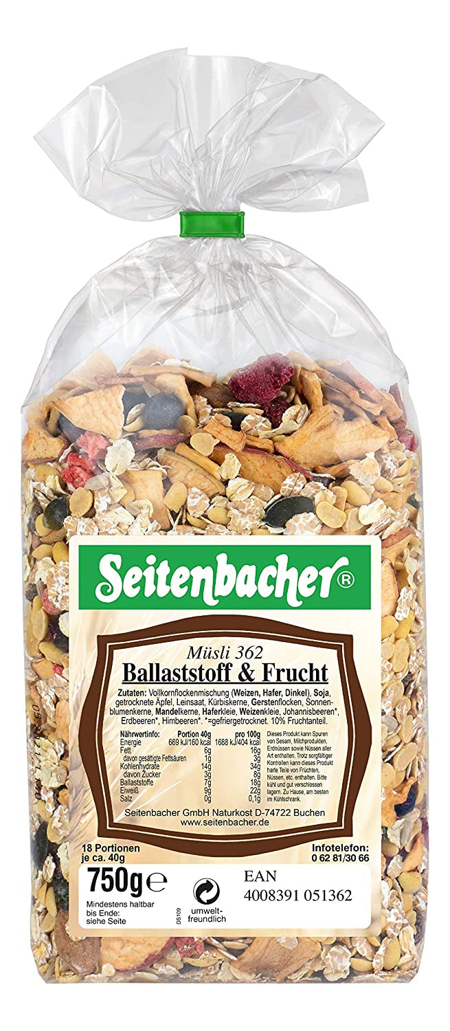 Müsli Ballaststoff & Frucht Mischung (750g)