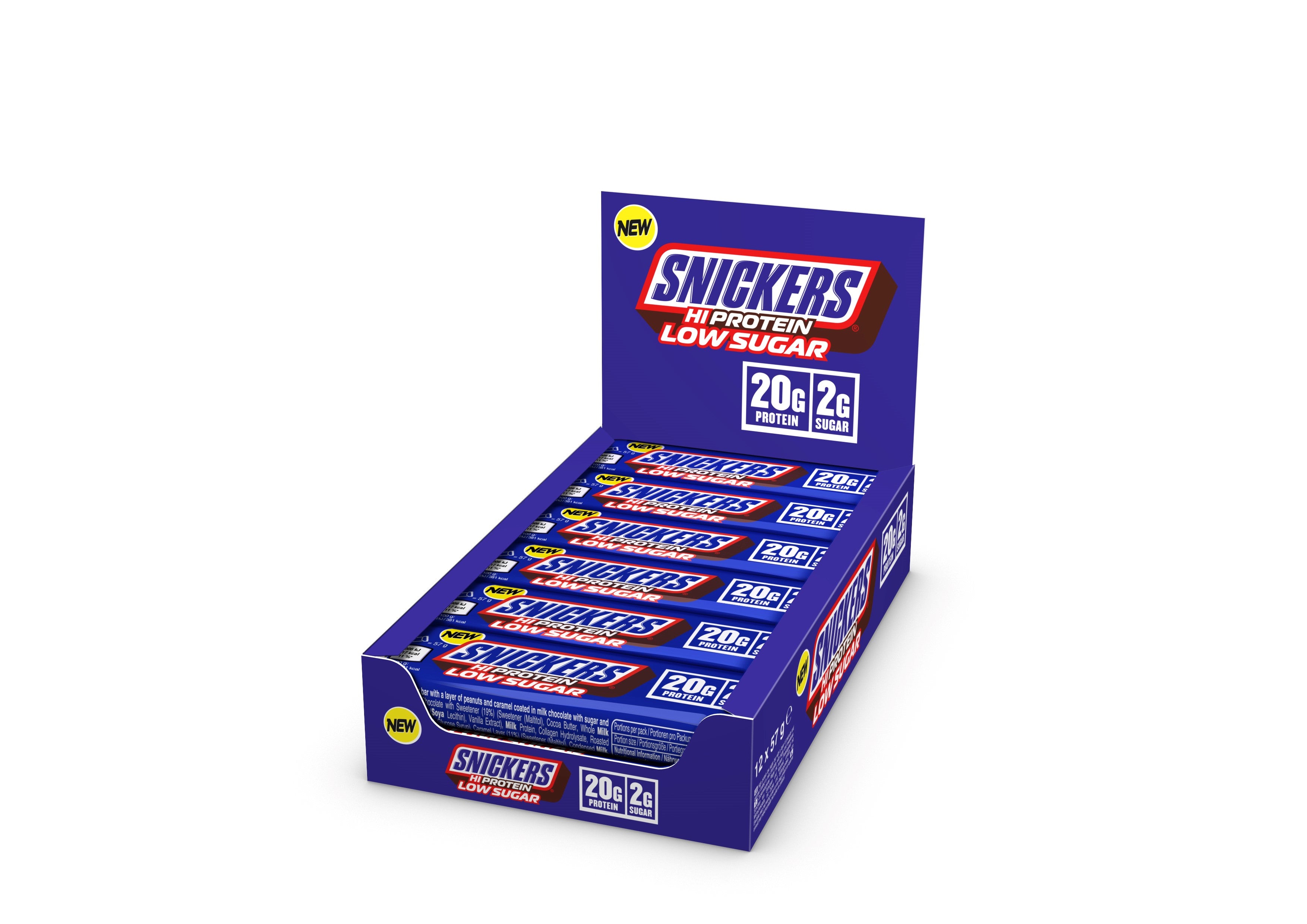 Snickers Low Sugar High Protein Bar (12x57g)