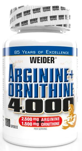 Arginine + Ornithine 4.000 (180 Kapseln)