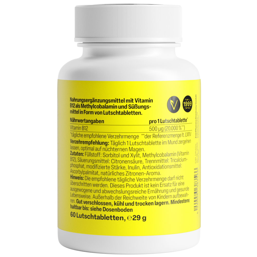 Vitamin B12 500µg (60 Lutschtabletten)