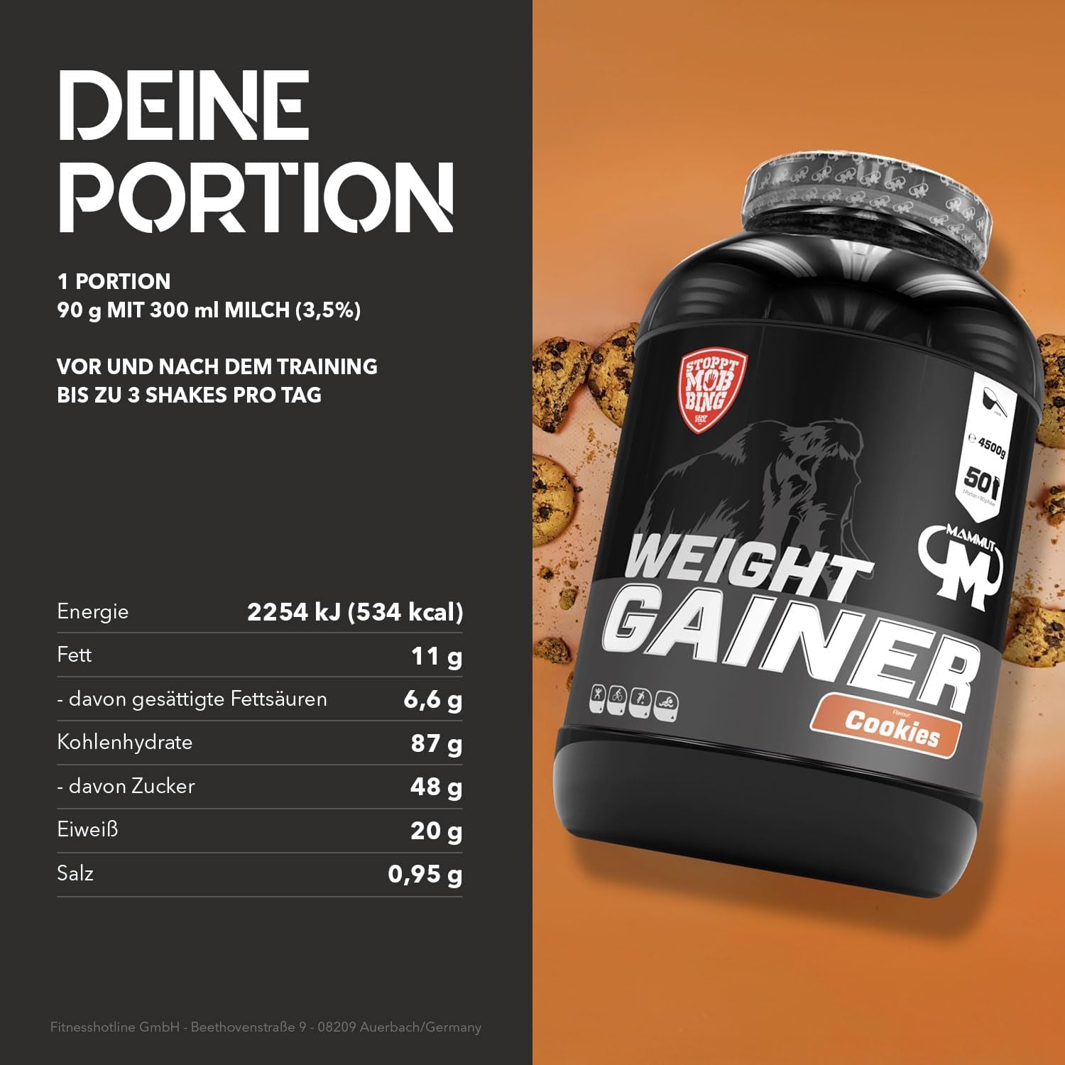 Weight Gainer Crash 5000 (4500g)